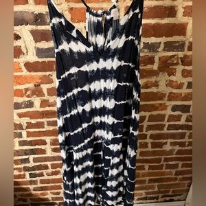 Loft tie dye printed romper